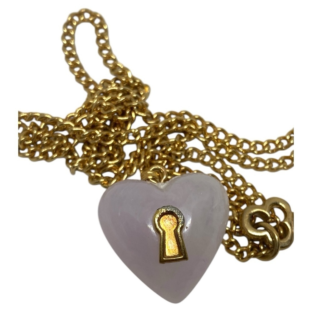 Vintage Heart & Key Pendant & Chain​ - Picture 4 of 9